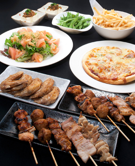 串焼コース 串5本＋8品 3,500円（税込）