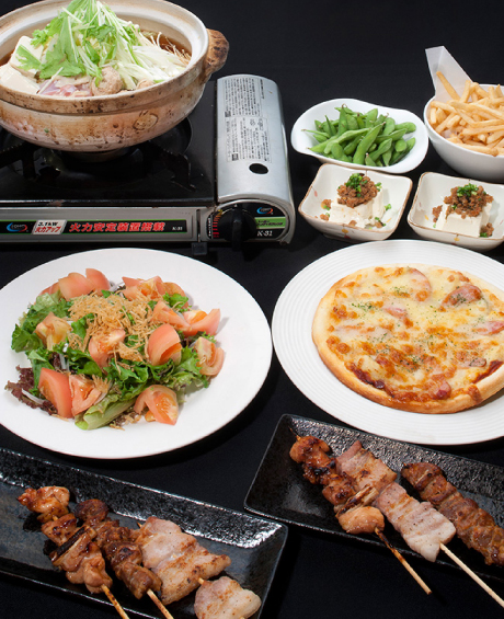 串焼コース 串5本＋8品 3,500円（税込）